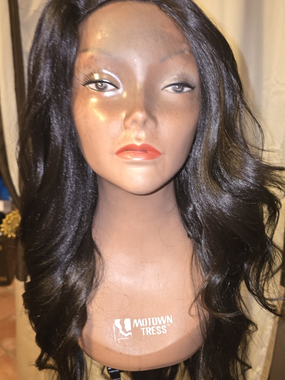 Long Synthetic Bodywave Half Wig